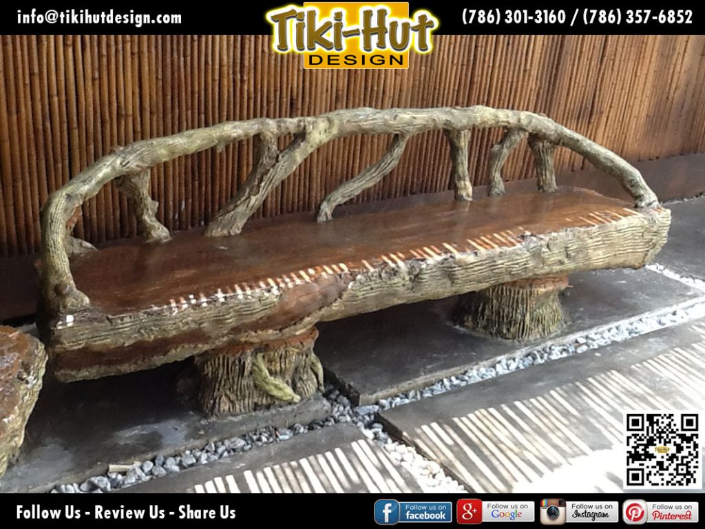 Custom-Cement-Bench-like-Wood-by-Tiki-Hut-Design-of-Miami