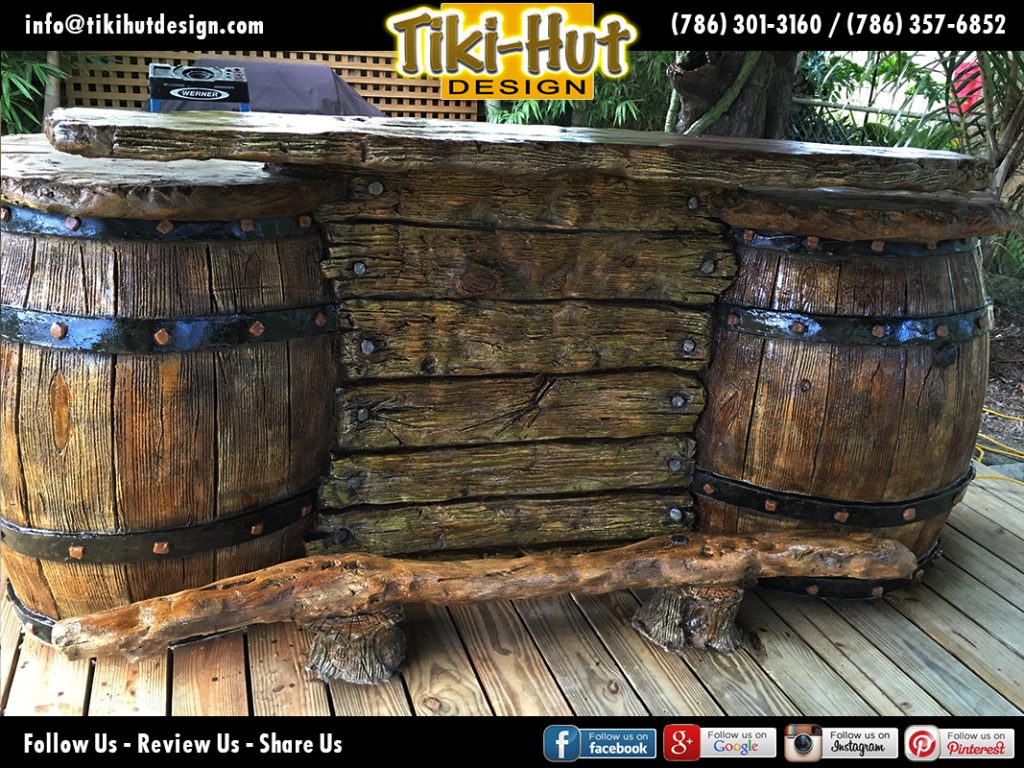 Custom-decoration-cement-tiki-bar
