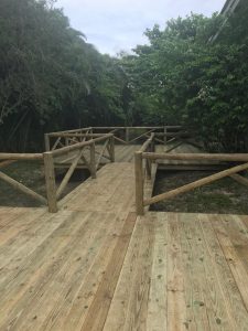 Tiki Hut Design of Miami Wood deck